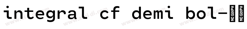 integral cf demi bol字体转换